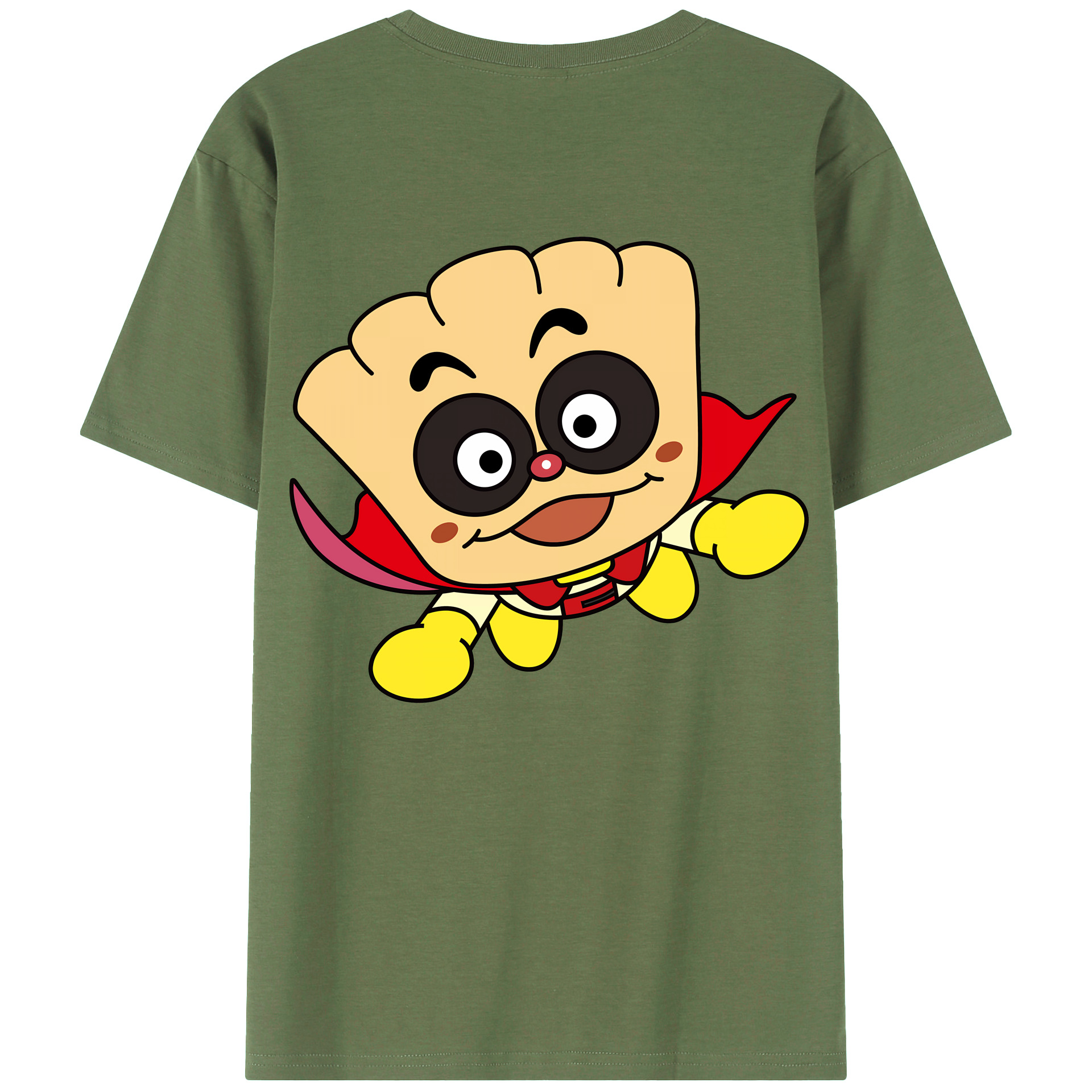 （画像用） アンパンマン Anpanman 綿100％ メンズ半袖Tシャツ（バックプリント） 通気性